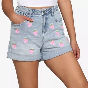 HOT TOPIC Strawberry Mom Shorts